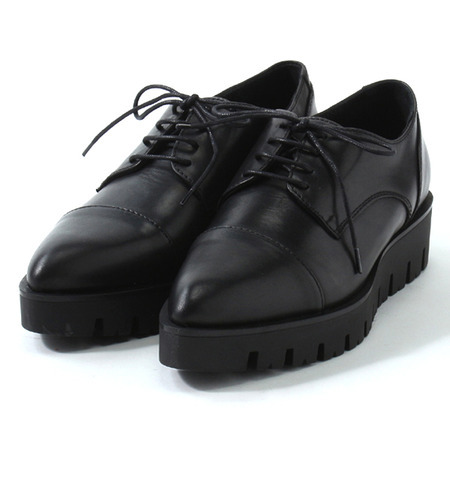 (LORENZO MARI)2233 CHUNK SOLE PTD/ TOE LACE UP SHOES
