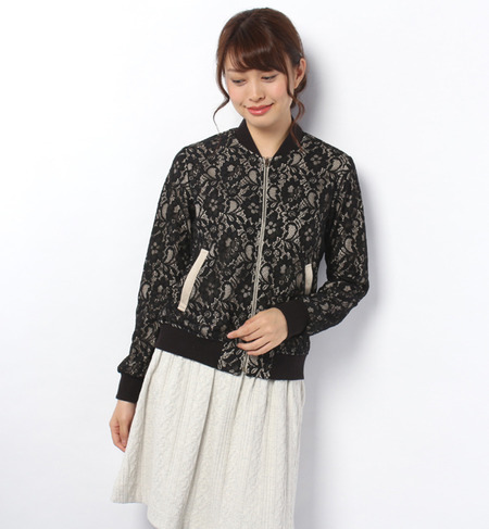 S-LJ-14203 FRONT ZIP BLOUSON