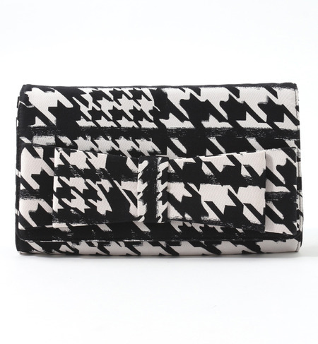(TOP BEAUTY)EVS11404-6138 PRINTED BOW CLUTCH BAG