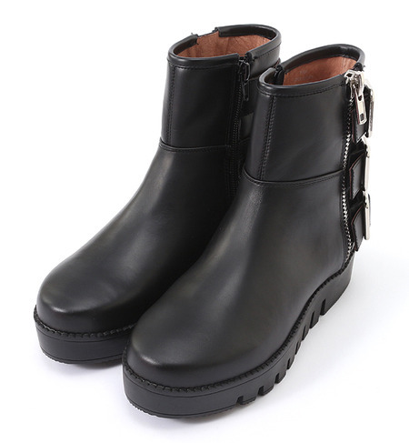 【GISELE掲載】(JEFFREY CAMPBELL FOR ROSE BUD)HA F1420 CHUNK SOLE BELTED SHORT BOOTS