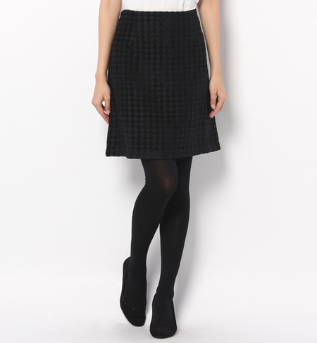 LSK-14203 HOUND'STOOTH MINI SKIRT