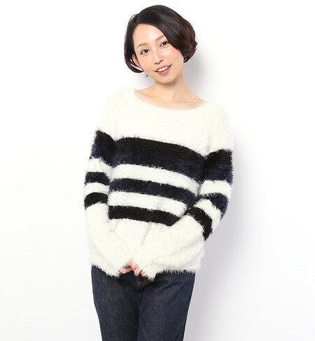 LK-14232 FEATHER YARN BORDER P/O