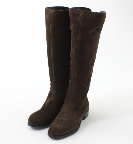 (KAREN LIPPS)17040 SILVA CAMOSCIO BACK ZIP LONG BOOTS