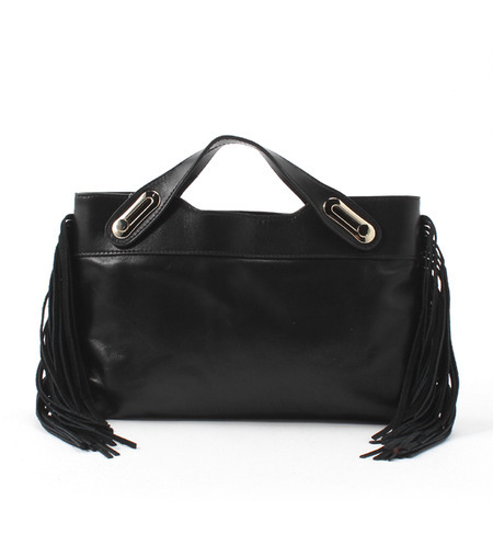 M02967(02867) SIDE FRINGE LEATHER SMALL