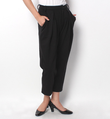 LPT-14220 FRONT TUCKED ANKLE PANTS