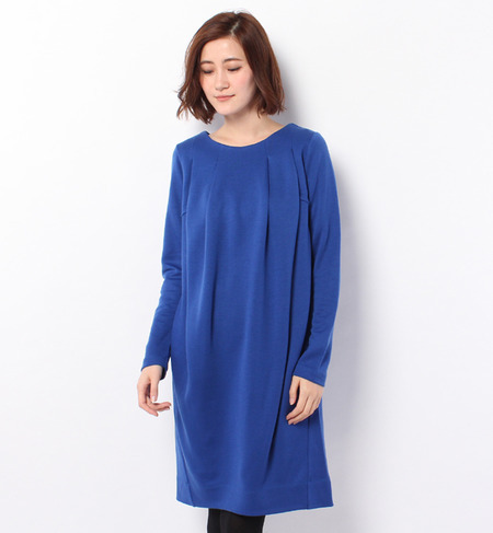 LCTO-14215 TUCKED L/S DRESS