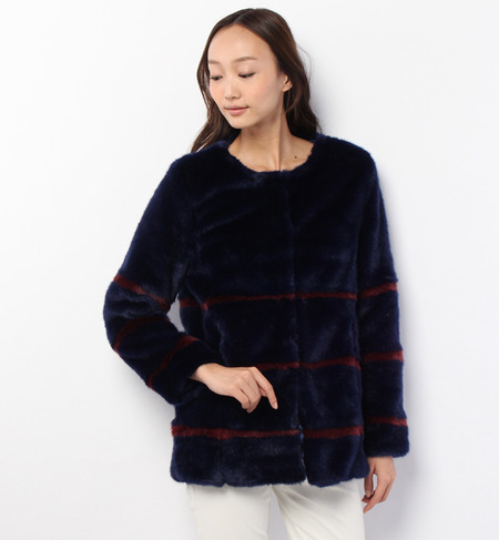 LC-14221 NO COLLAR HALF COAT