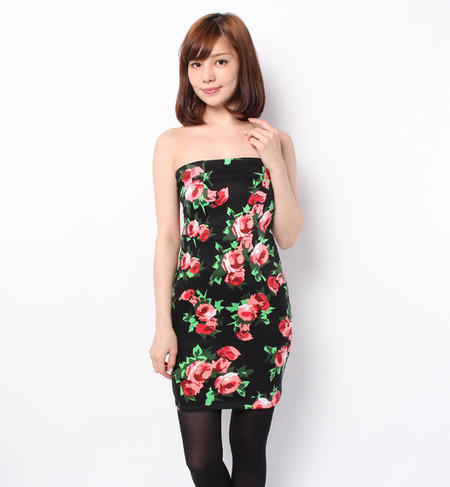 (MOTEL ROCKS)DR14DIAN DIANA BANDEAU DRESS