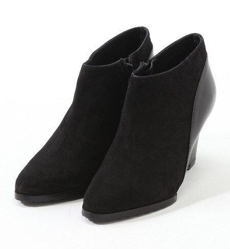 18843 SUEDE/CALF WEDGE BOOTIE