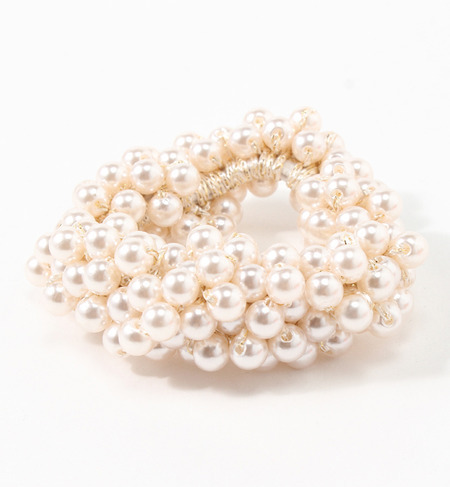 (LL ACCESSORIES)3KSQ006 PEARL HAIR ELASTICS