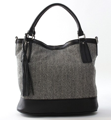 R-1854 HERRINGBONE SQUARE BAG