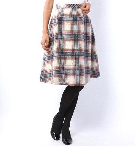 【タブロイド掲載ローラさん着用】LSK-14219 JUST/W MID CALF SKIRT