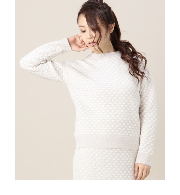【ローズ バッド/ROSE BUD】 LK-14287 C/N L/S CROPPED P/O [送料無料]