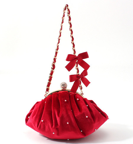 THB-6365 VELVET EVENING BAG