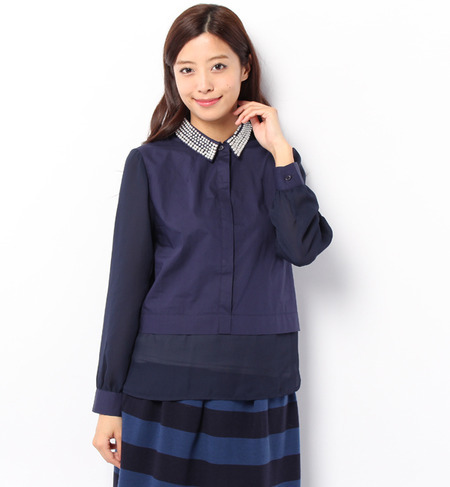 【雑誌掲載】COLLAR L/S BLOUSE COTTON ITEM