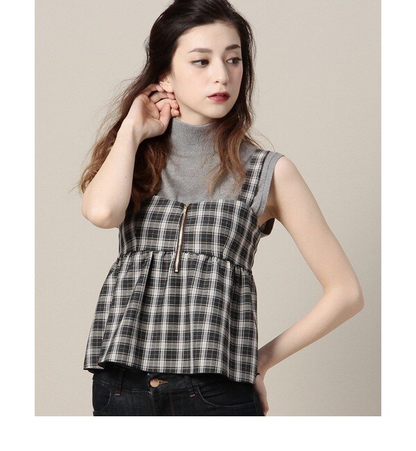 【ローズ バッド/ROSE BUD】 【雑誌掲載】LBL-14225 GATHERED CROPPED CAMISOLE [送料無料]