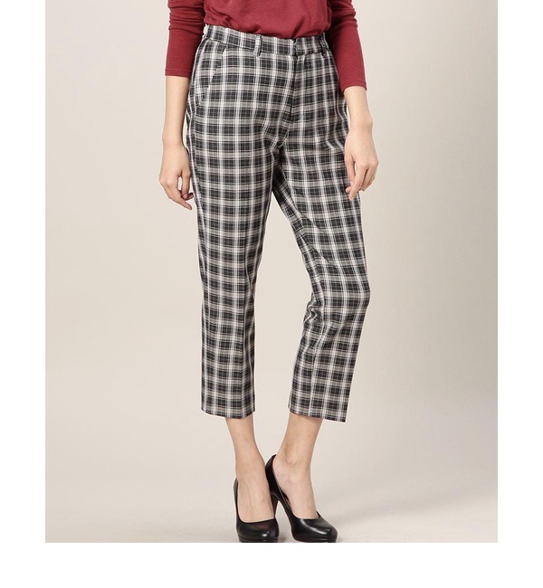 【ローズ バッド/ROSE BUD】 【雑誌掲載】LPT-14227 W/ELASTIC CROPPED TAPERED PANTS [送料無料]