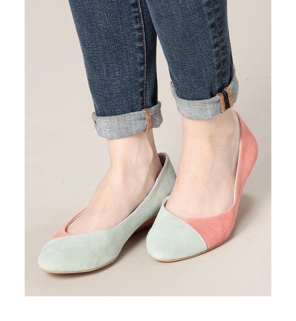 【ローズ バッド/ROSE BUD】 (JEFFREY CAMPBELL FOR ROSE BUD) ST 20342-32 BICOLOR FLAT SHOES [送料無料]