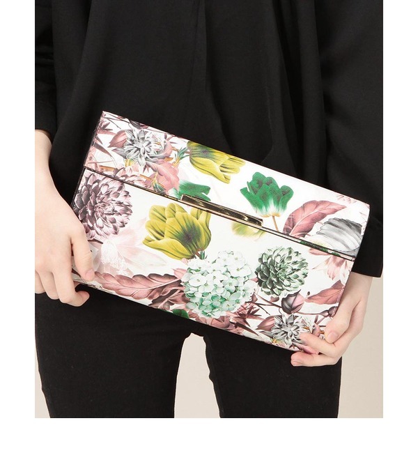 【店頭人気】(LL ACCESSORIES) B1738A FLOWER CLUTCH BAG