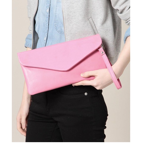 【ローズ バッド/ROSE BUD】 (NARDELLI) 1904 LEATHER CLUTCH BAG [送料無料]