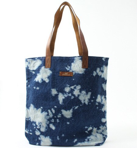 (BECK SONDERGAARD) 40177 BLEACHED BAG DENIM TOTE BAG