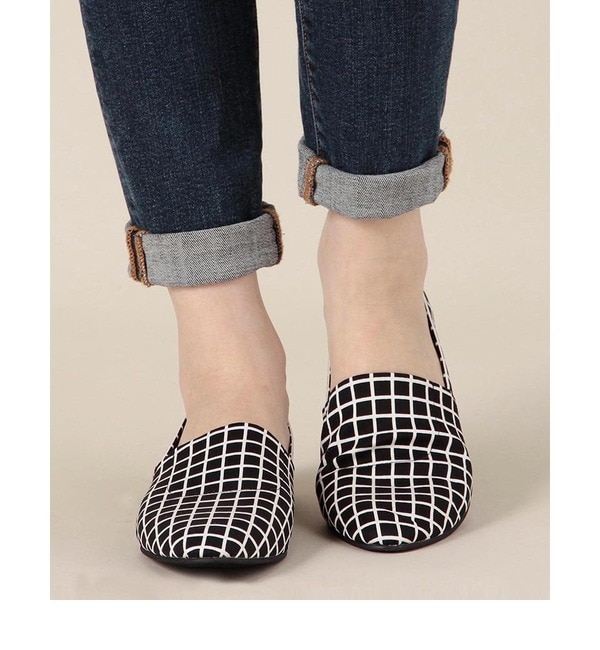 【ローズ バッド/ROSE BUD】 (ALL BLACK) 14-126G MONOTONE FLAT SHOES [送料無料]