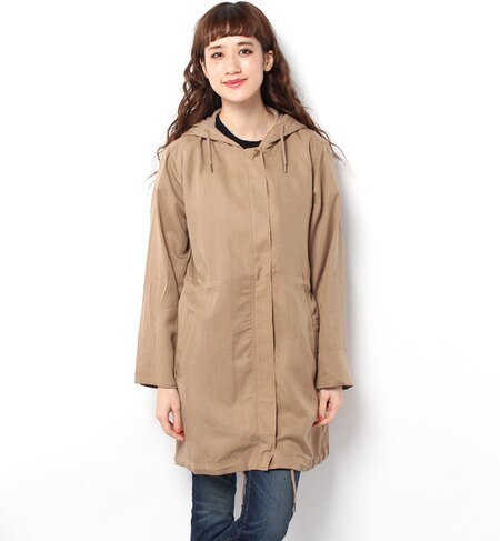 LC-15103 HOODED DRAWSTRING COAT