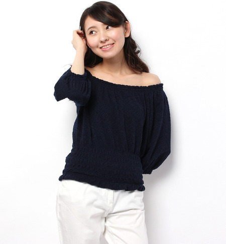 LCTT-15127 OFFSHOULDER SHIRRING TOP