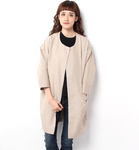 S-LC-15102 NO COLLAR DROP SLV. COAT