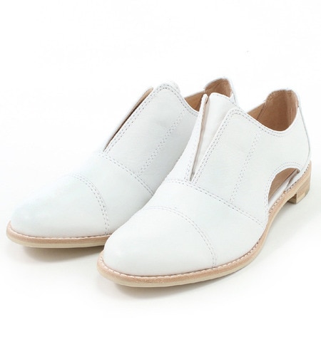 【ローズ バッド/ROSE BUD】 (ALL BLACK) 14193 CAP TOE SIDE OPEN SHOES [送料無料]