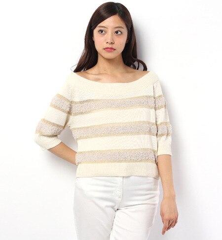 【ローズ バッド/ROSE BUD】 LK-15140 OFF SHOULDER 3/4SLV.P/O [送料無料]