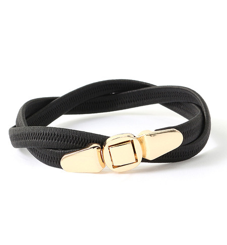LR-15120 ELASTIC NARROW LEATHER BELT