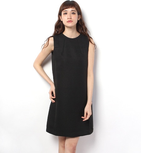 【ローズ バッド/ROSE BUD】 (ALLURE) 901306 POLY JQ. SLV.LESS DRESS [送料無料]