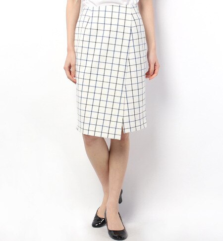 【ローズ バッド/ROSE BUD】 LSK-15115 JUST/W FRONT SLIT SKIRT [送料無料]