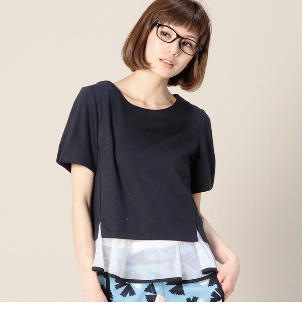 LBL-15126 C/N BACK ZIP P/O BLOUSE