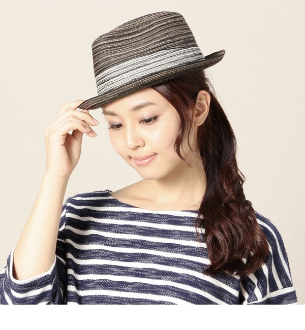 KJ13 BICO TASG 46 STRIPE PANAMA HAT