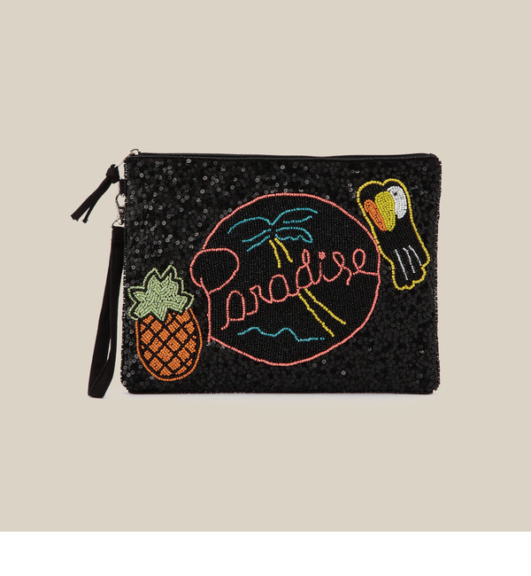 【ローズ バッド/ROSE BUD】 (FF BAGS)FFC945 BEADS WORKS CLUTCH BAG [送料無料]