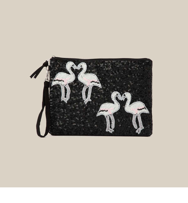 FFC1552 BEADS WORKS CLUTCH BAG