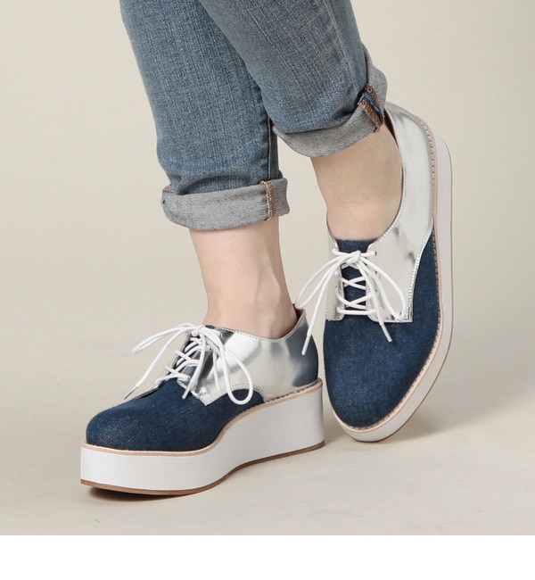 【ローズ バッド/ROSE BUD】 （JEFFREY CAMPBELL FOR ROSE BUD）YYH:JC-103-1 CANVAS/LT PLATFORM OXFORD SHOES [送料無料]