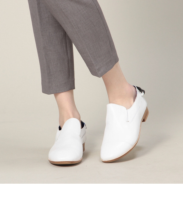 【ローズ バッド/ROSE BUD】 YYH-075-11 CAP TOE SLIP ON SHOES W/CHAIN [送料無料]