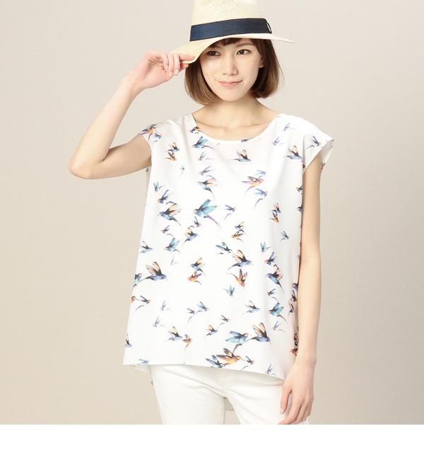 LBL-15110 SLV.LESS BACK TUCK P/O BLOUSE