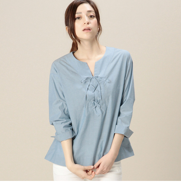 【ローズ バッド/ROSE BUD】 S-LBL-15102 LACE UP TOPS [送料無料]