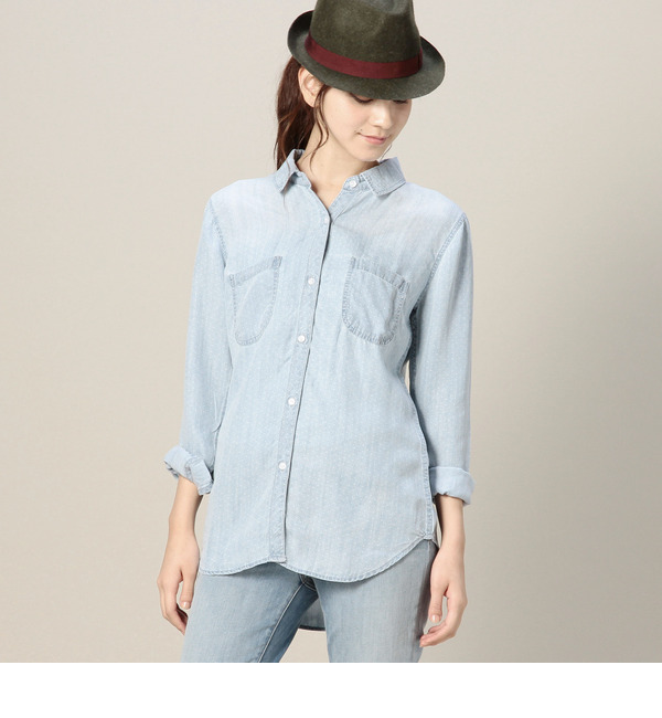 (RAILS)RW25622 CARTER DOT PRINT DENIM SHIRT