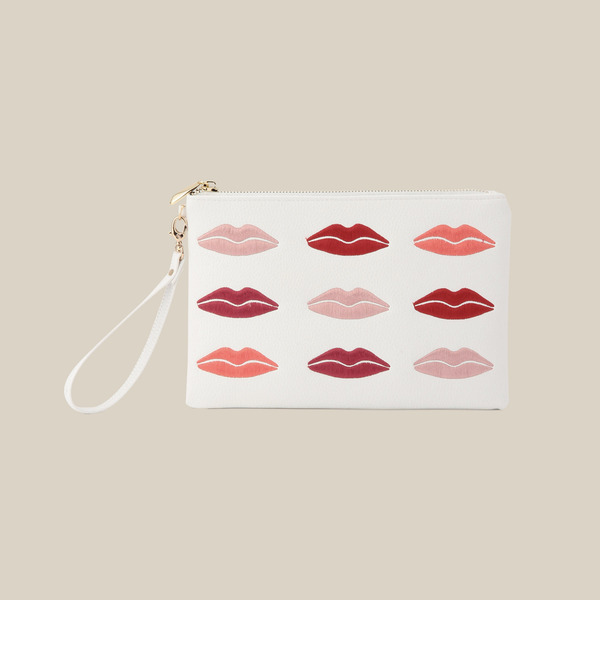 (LL ACCESSORIES)リップ柄クラッチバッグ