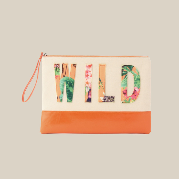 【ローズ バッド/ROSE BUD】 レタードクラッチバッグ [3000円(税込)以上で送料無料]