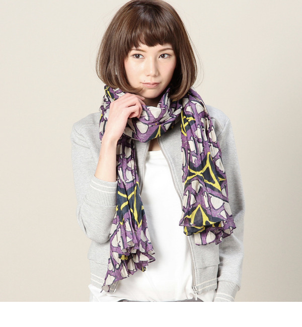 アフリカ柄ストール