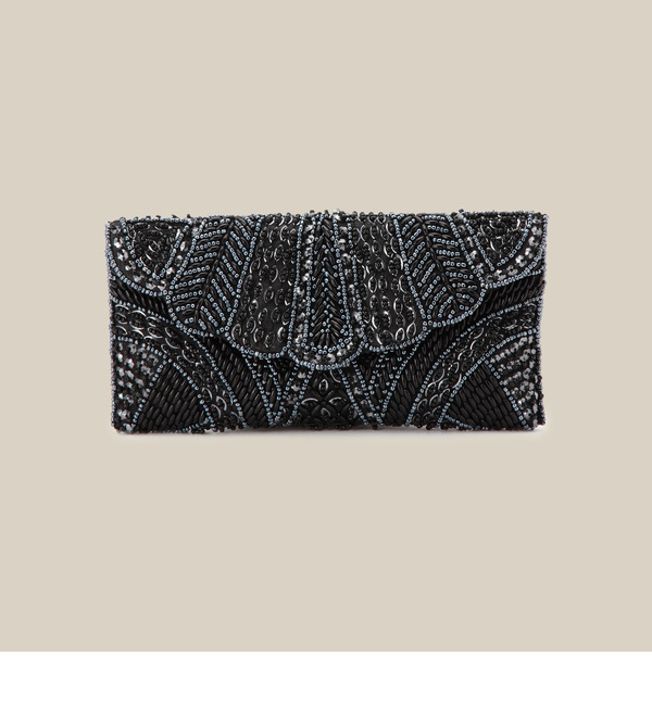 【ローズ バッド/ROSE BUD】 ビーズクラッチバッグ [送料無料]