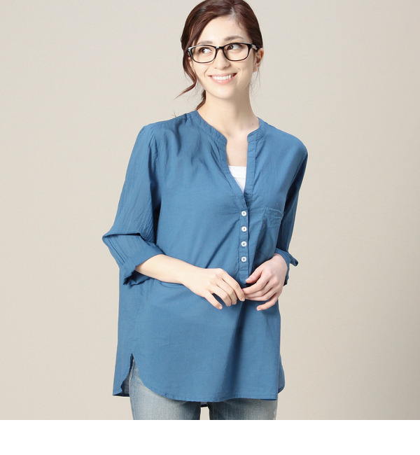 (COLORES)GR15-R12 B/F PULLOVER L/S SHIRT