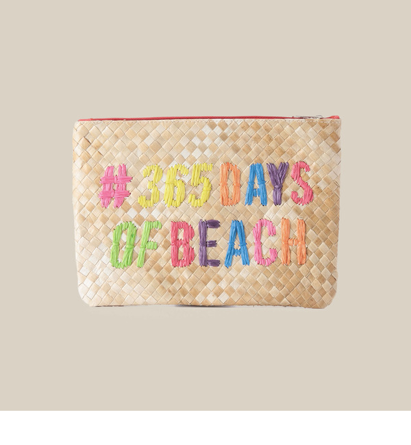 【ローズ バッド/ROSE BUD】 【雑誌掲載】(CYPREA)628699PD-1 EMBROIDERY PANDAN CLUTCH BAG [3000円(税込)以上で送料無料]