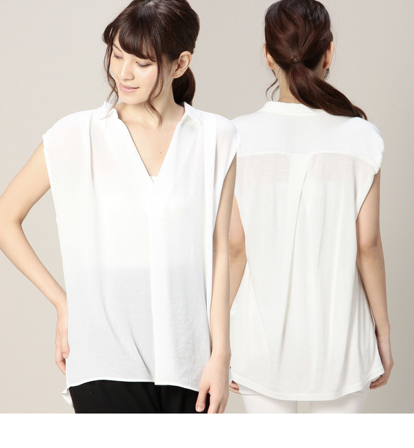 LBL-15142 SLEEVE-LESS PULLOVER BLOUSE